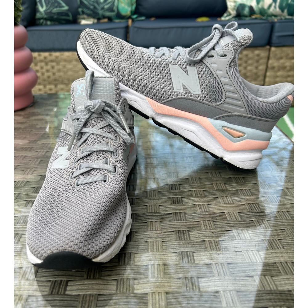 New Balance X90 Gray Peach Running Sneakers Women’s Size 8.5 - Picture 7 of 8
